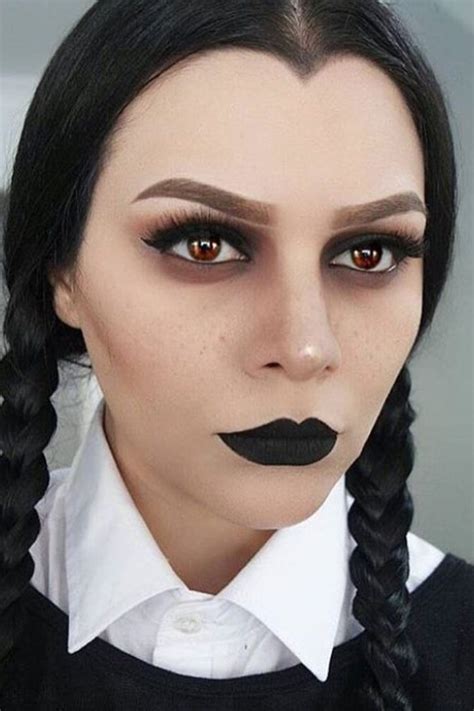 diy wednesday addams makeup|wednesday addams makeup for child.